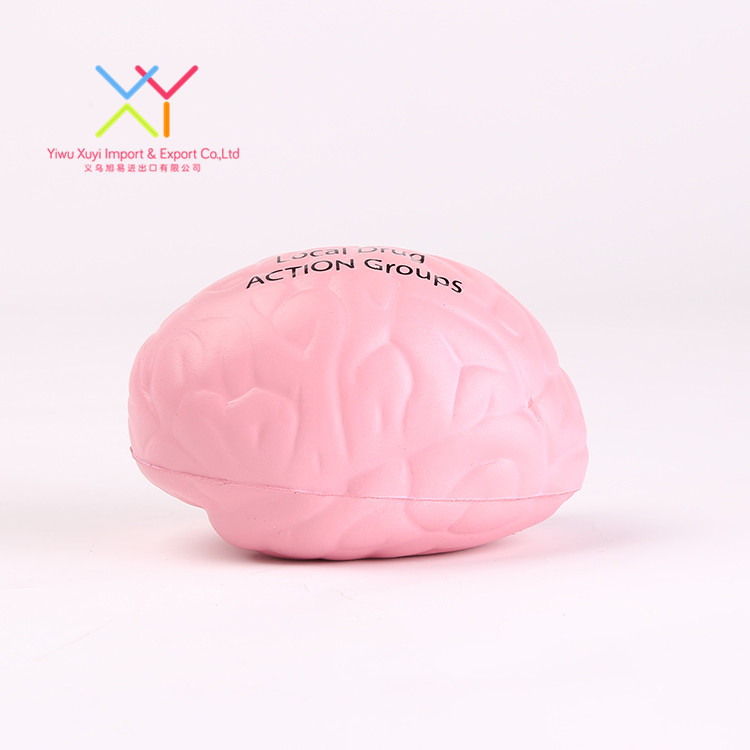 Brain Shaped PU Foam Medical Stress Ball, Promotional Gift Brain Stress Ball