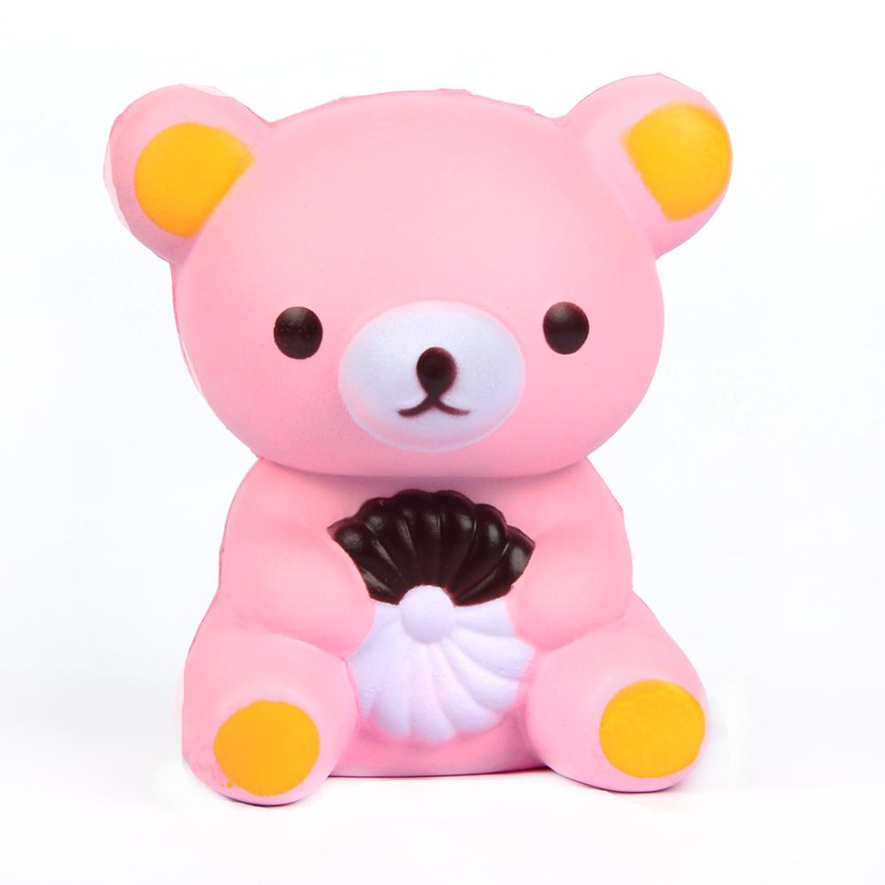 new design PU simulation squishy cookie bear squishy toys kawaii animal toys Children's gift squishy toys