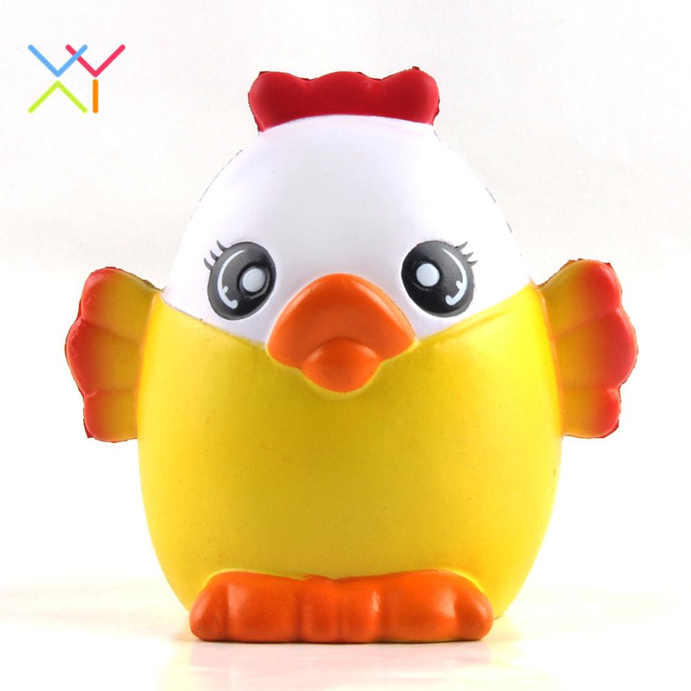 Cartoon chick penguin doll PU foam squishy customized Kawaii animal Slow Rising Rare Squishy for pressure releasing