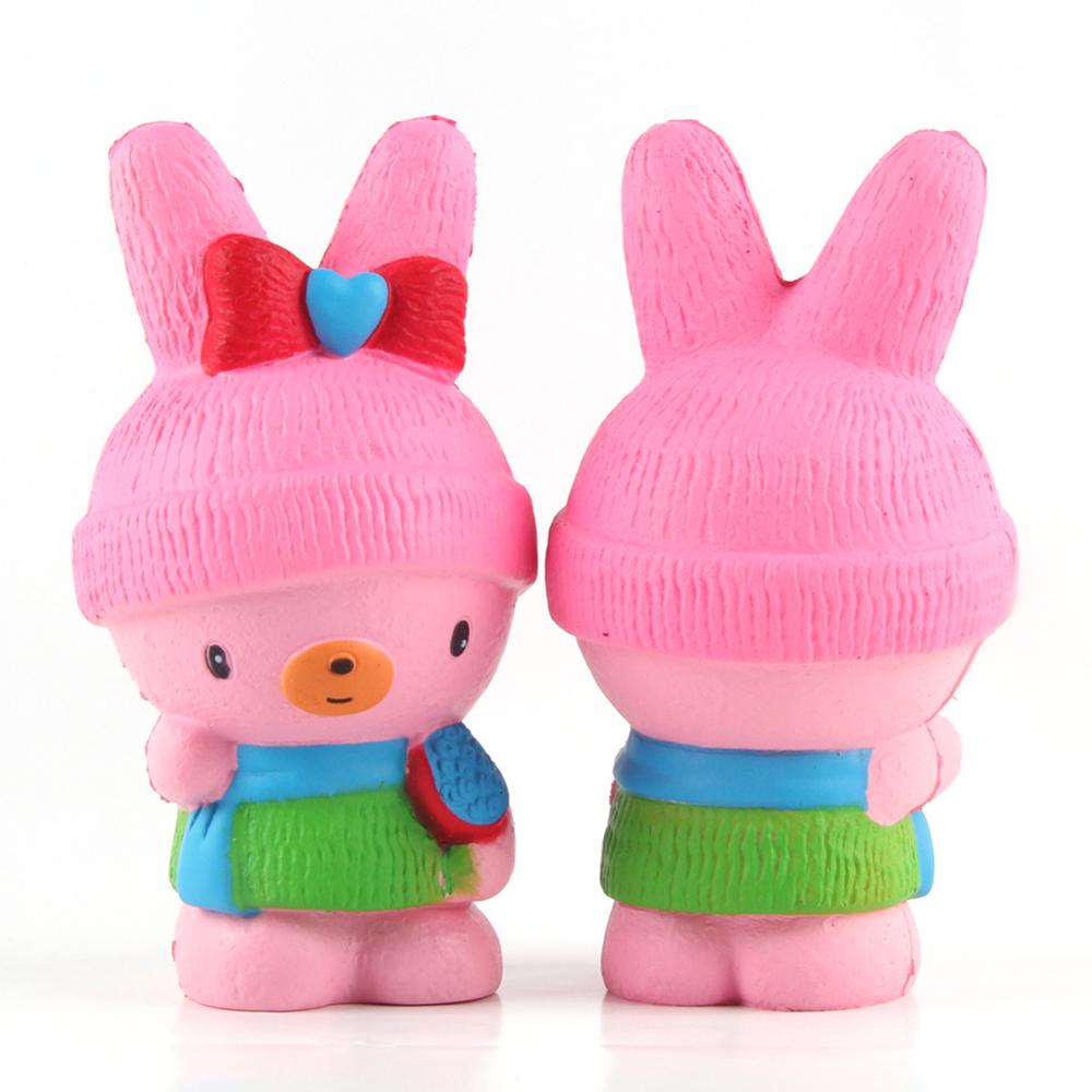 High quality hot sell customize animal squishy pink rabbit squishy stress relief squishies wholesale slow rising squishies