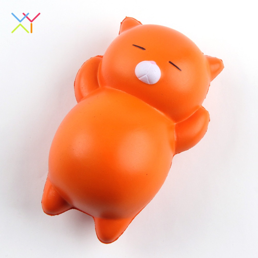 Hoe selling cat squishy slow rising toy, soft pu squishy stress relief toys