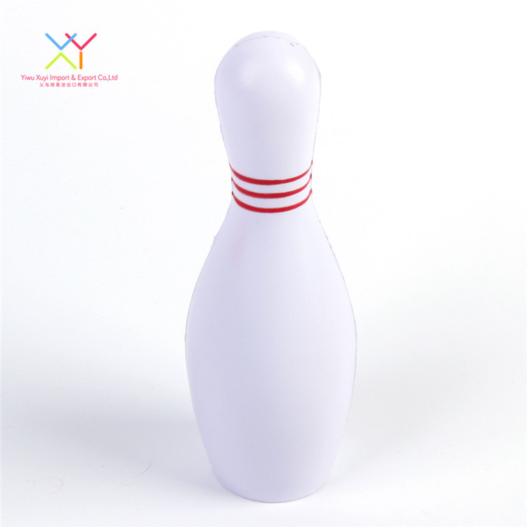 Factory custom popular soft pu bowling stress reliever children toy stress ball