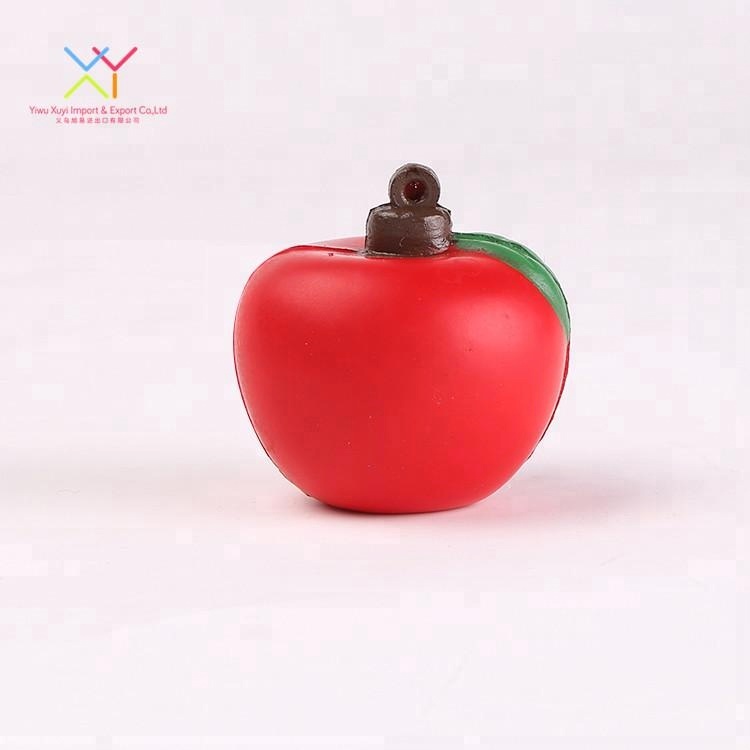 red apple stress ball