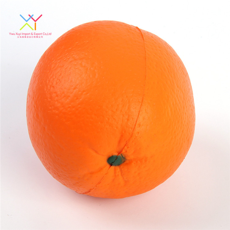 Factory promotional pu orange stress ball fruit shaped stress balls supplier