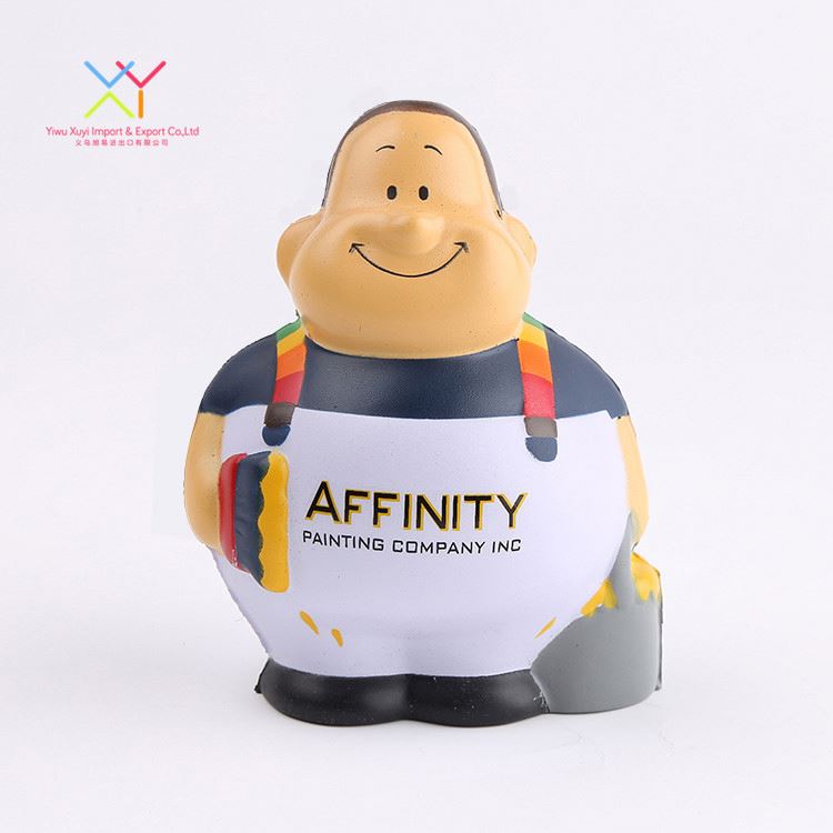 Cartoon Human Shape Custom Character Stress Ball, Kawaii Foam Toy Stress Relief Ball