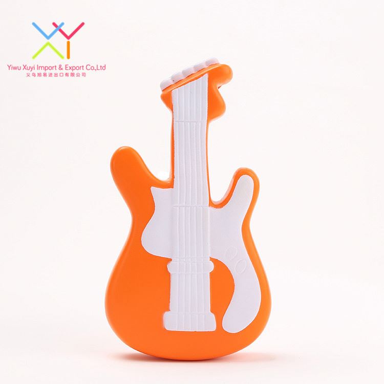 Factory Price China Supplier Guitar Shape Stress Ball, Lovely Stress Ball Foam Toys Supplier