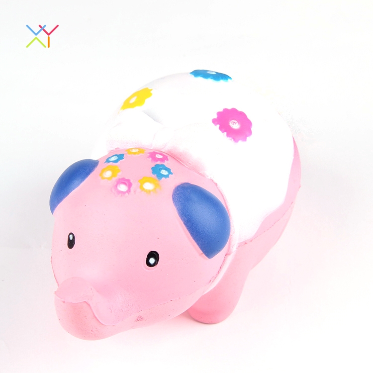 Super soft custom squishy pig squishy custom animal squishy soft PU foam toy stress toy